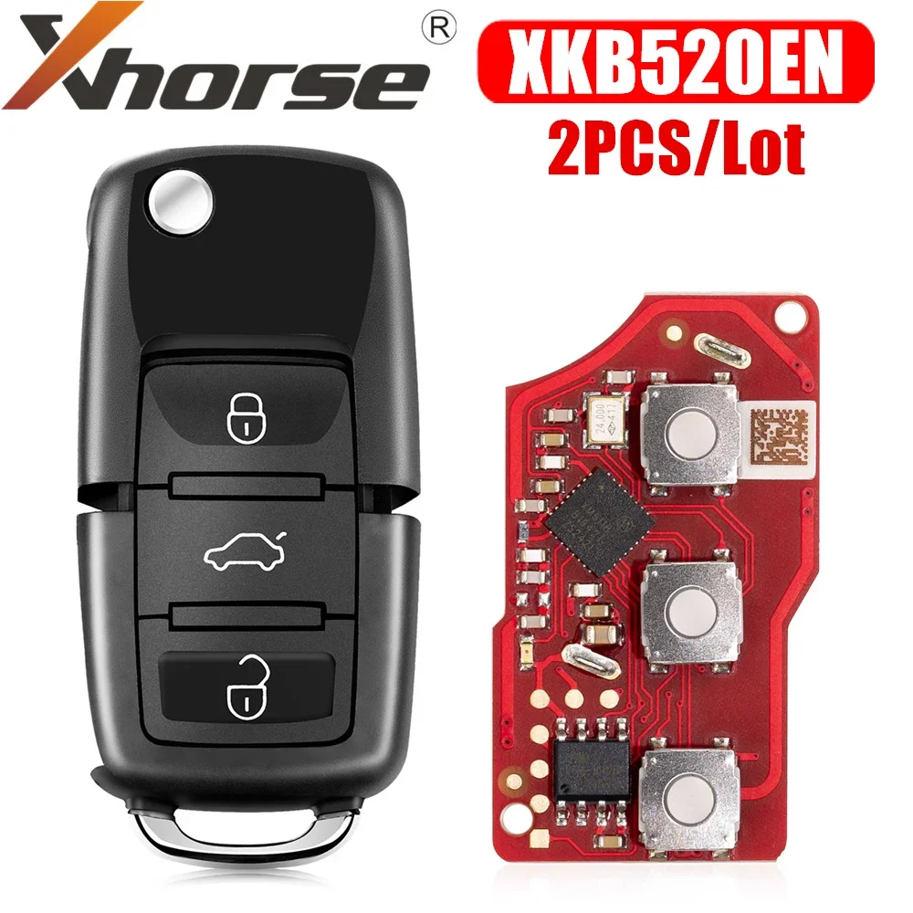 key programmer key fob programming tool obd2 diagnostic tool Xhorse XKB520EN 2nd Generation Wire Remote Key B5 Type Supports Wireless Programming 2pcs/lot