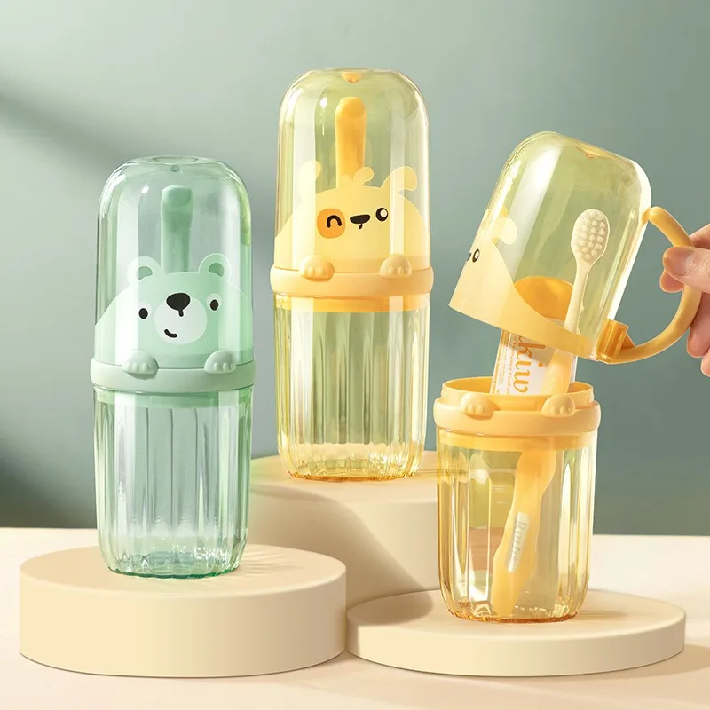 Travel Mouthwash Cup, Brushing Cup, Toothbrush, Toothpaste Storage