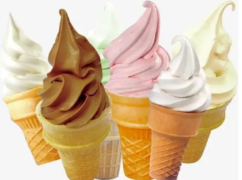 Electric 220/110V Soft Ice Cream Machine with 3 Different Flavors Fruit Freezer Hard Mixing Ice Cream Making Machine 6