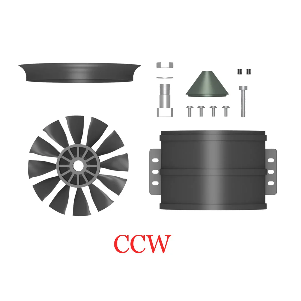 

QX-MOTOR 90 мм EDF No Motor 12 Blades Ducted Fan для модели радиоуправляемый самолет, Квадрокоптер