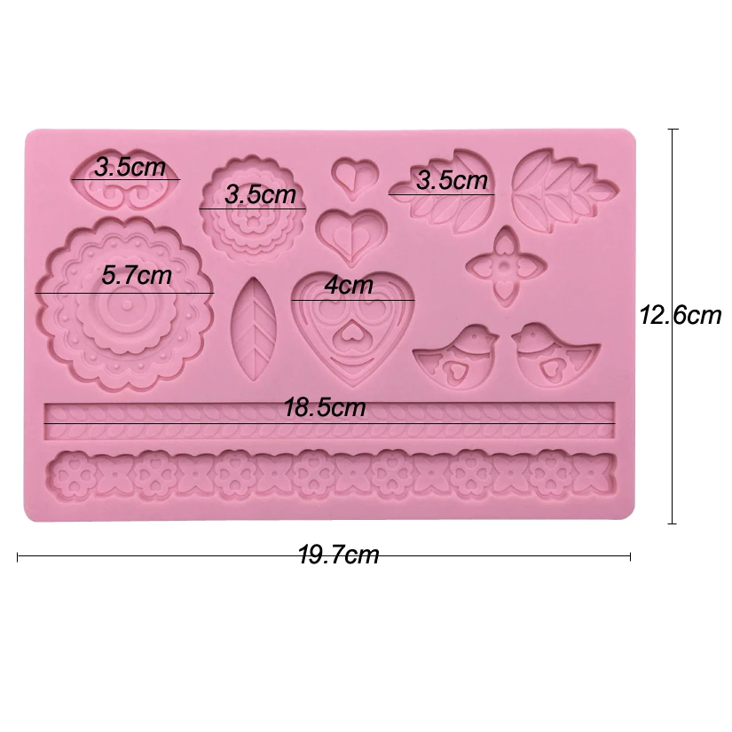 Schnürsenkel Silikon Sugarcraft Schokolade Cupcake Backform Harz Werkzeuge Fondant Kuchen Dekorieren Werkzeuge – Detail 30