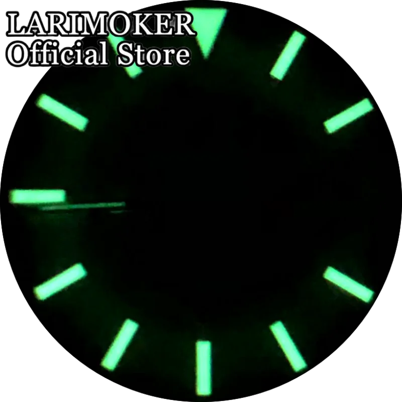 LARIMOKER 31 mm Saphirglas Edelstahl Silber Uhrengehäuse Armband Damen 24,5 mm weißes Zifferblatt NH05 Automatikwerk Uhren – Detail 9