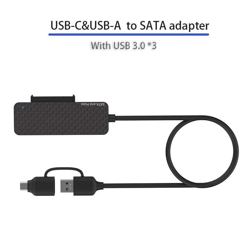 Adattatore Splitter Per Dock Station Adattatore Da Usb-C A Sata Hub Usb Multifunzione Adattatore Usb 3.0 Cavo Di Prolunga Per Gioco Plug And Play