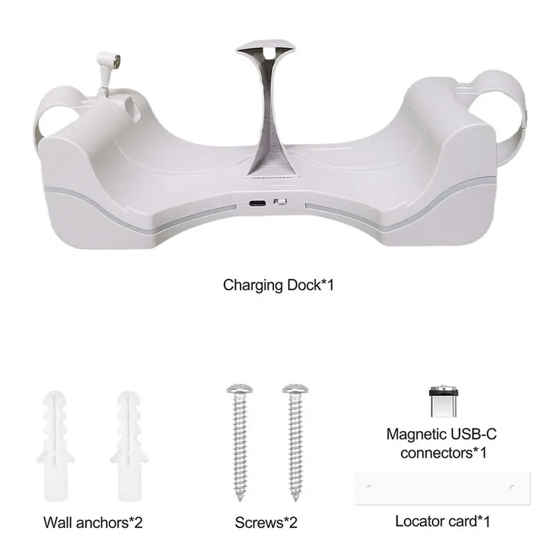 Versatile Charging Dock for VR Headset Accessories with LED Indicator