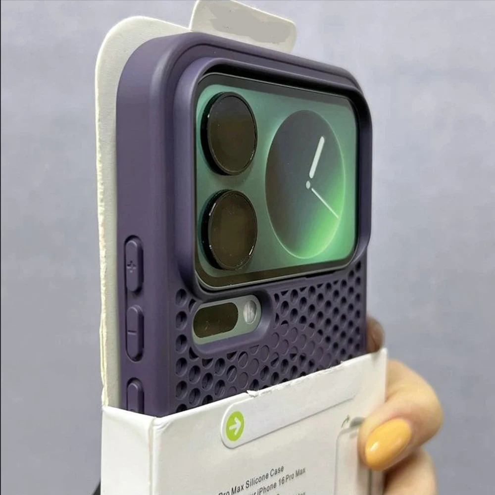 Magnetic Cooling Heat Dissipation Breathable Mesh Hard Back Cover Case