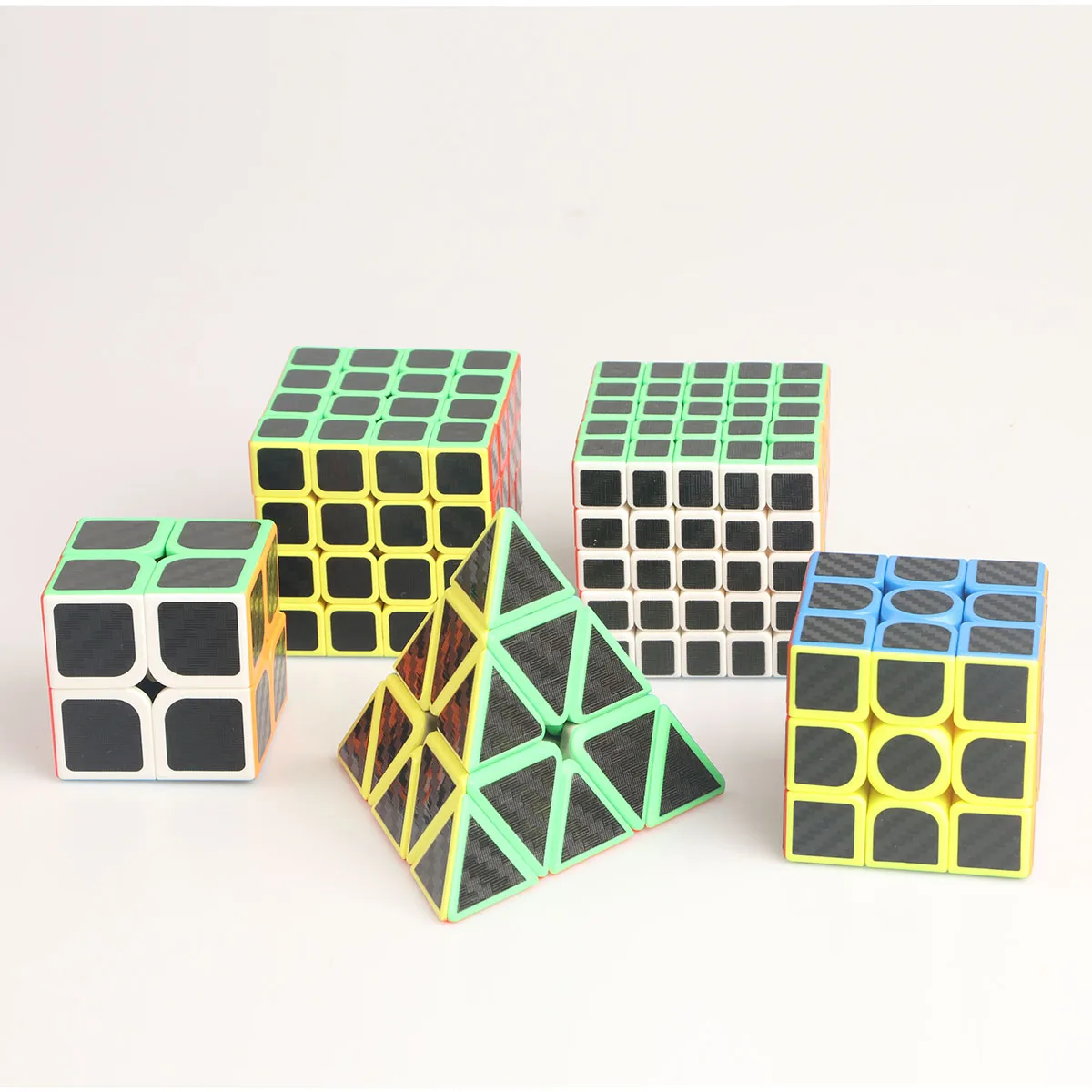 puzzle toys Carbon fiber stickers 2x2 3x3 4x4 5x5 Pyramid professional speed fun education fingertip pressure reducing