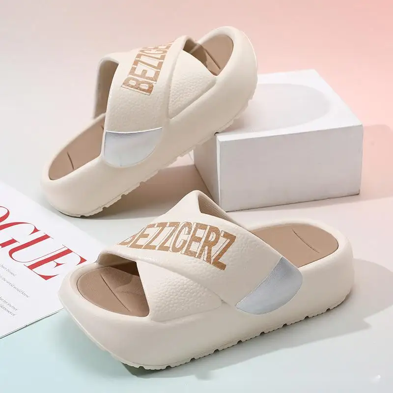 Women Sandals Spring/summer High-heeled EVA Super Thick-soled Slippers