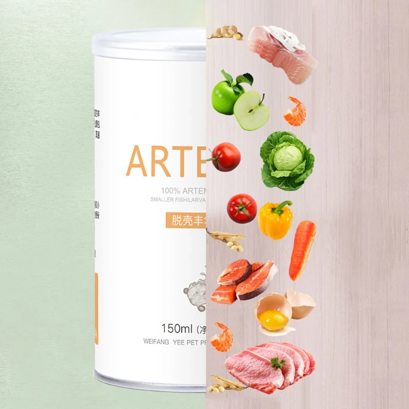 Tropical Fish Food 150ml 80g Artemia Shelling Eggs Brine Shrimp Shelling Eggfood Aquarium Hatching For Feeding Baby Fishes