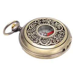 Enhanced Outdoor Portable Brass Compass with Waterproof Features (As Show)