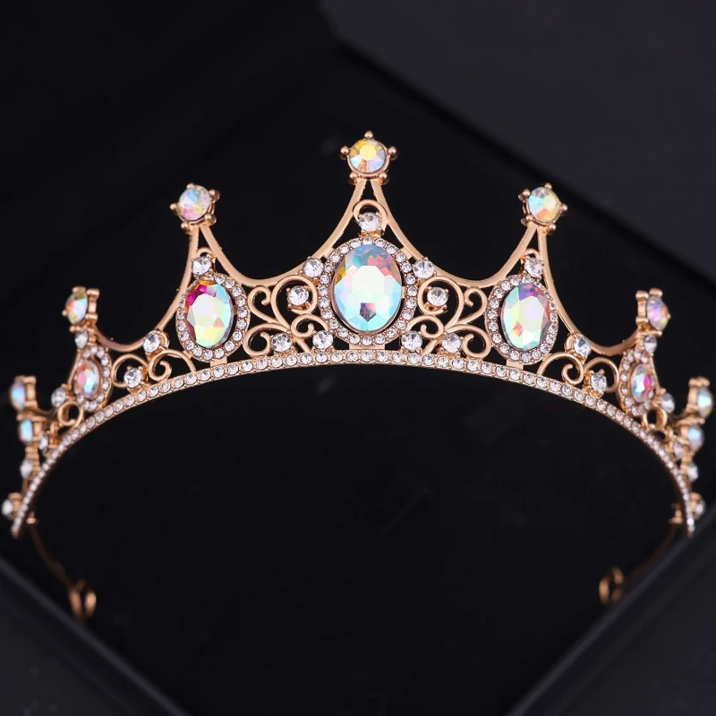 Rhinestone Crown Tiara Party Princess Tiaras And Crowns Bridal Wedding Hair Accessories Jewelry Headpiece Crown Gifts