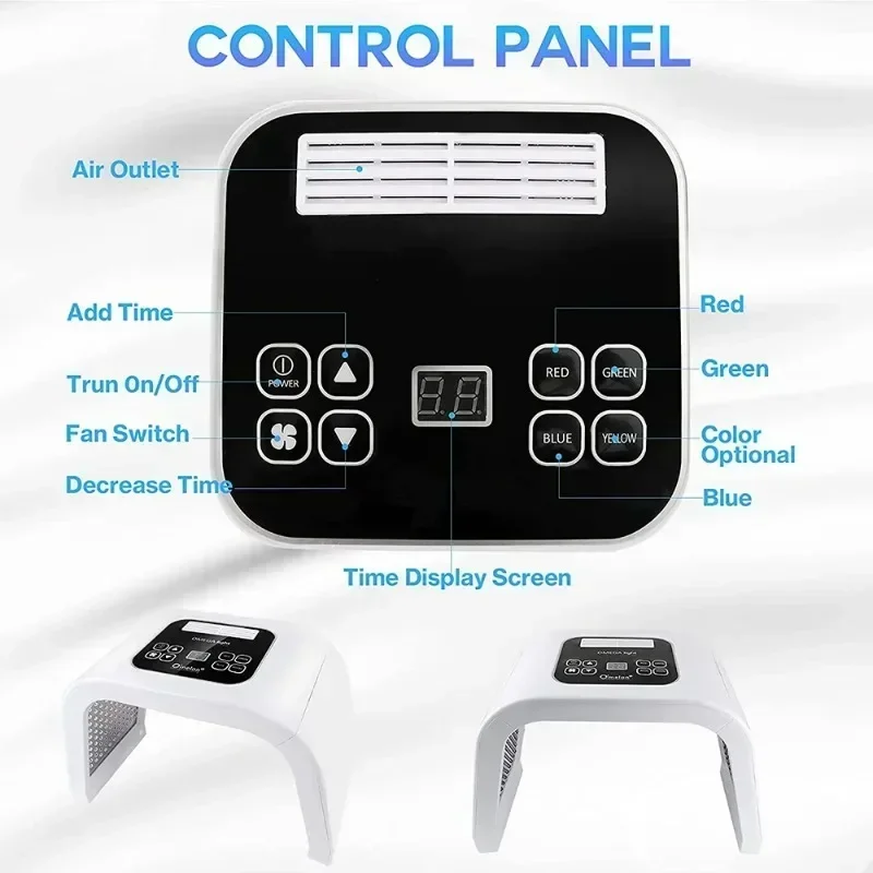 7 Colors LED Photon Machine Nano Skin Moisturizing Face&Body Mask Salon SPA Home Use Skin Rejuvenation anti-wrinkle Care