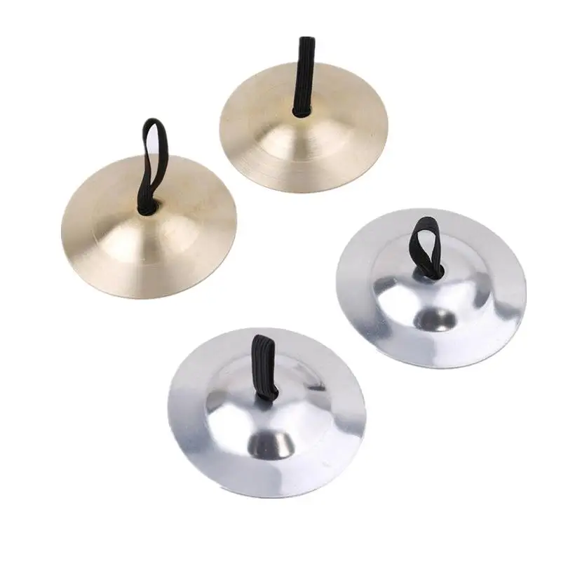 1 Pair Mini Small Kid Children Copper Hand Cymbals Gongs Band Rhythm Musical Percussion Instrument Children Handmade Toy