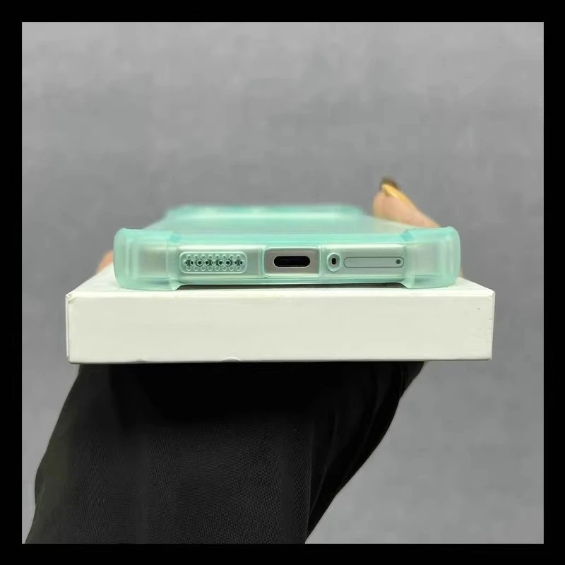 Four-Corner Anti-Shock Transparent Silicone Phone Case - Clear TPU Protective Cover