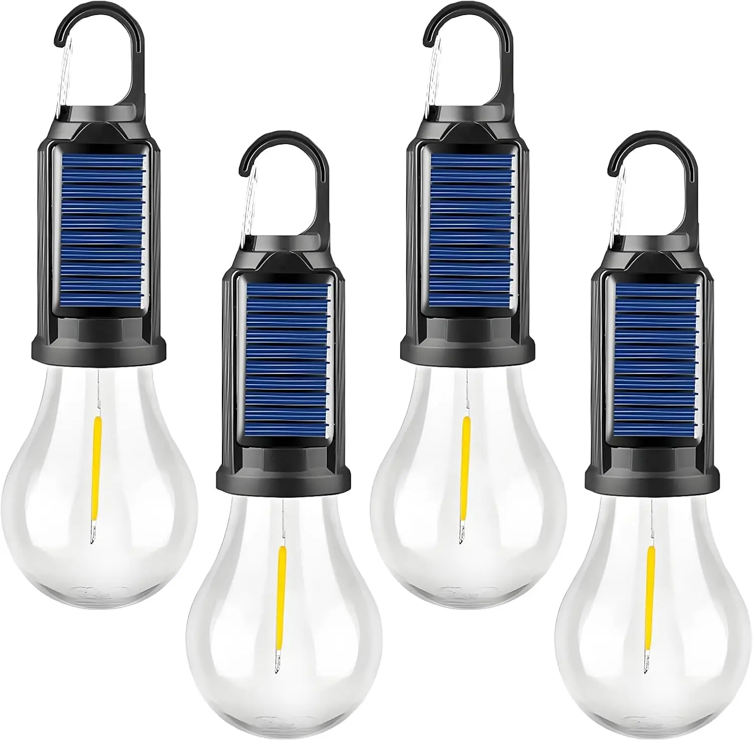 Portable LED Camping Lamp Outdoor Solar /USB Charging Hanging Lamp LED Night Lights Waterproof Camping Light Garden Decor