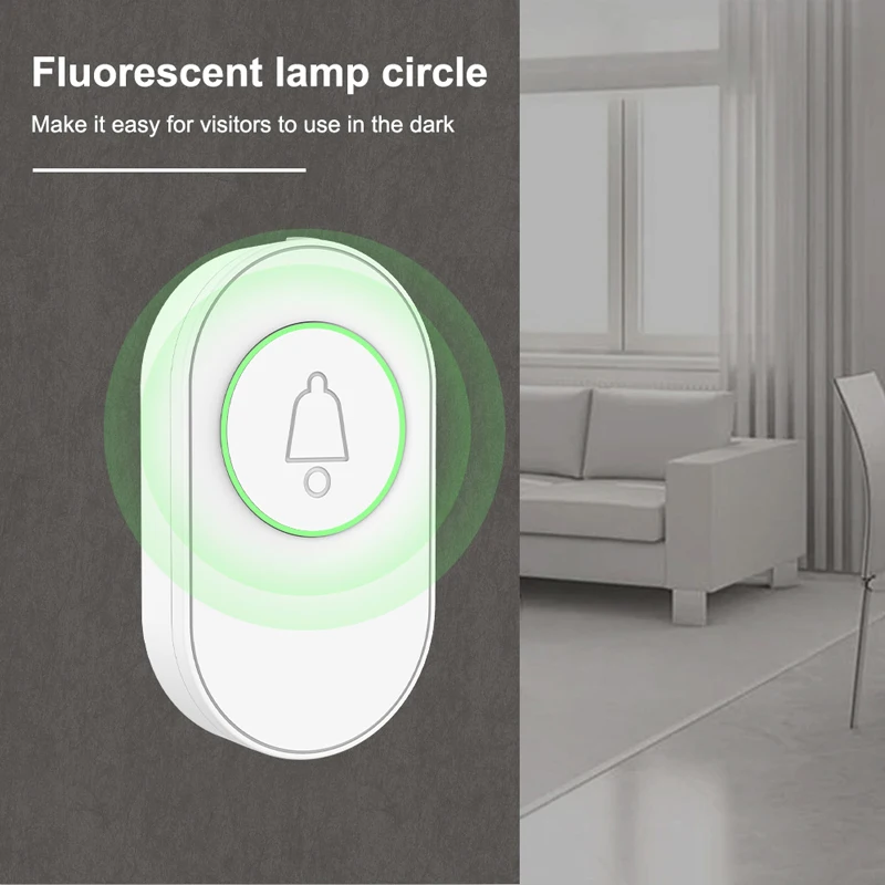 433MHz Outdoor Waterproof Remote Control Button Wireless SOS Emergency Button Night Fluorescent For Doorbell Alarm System