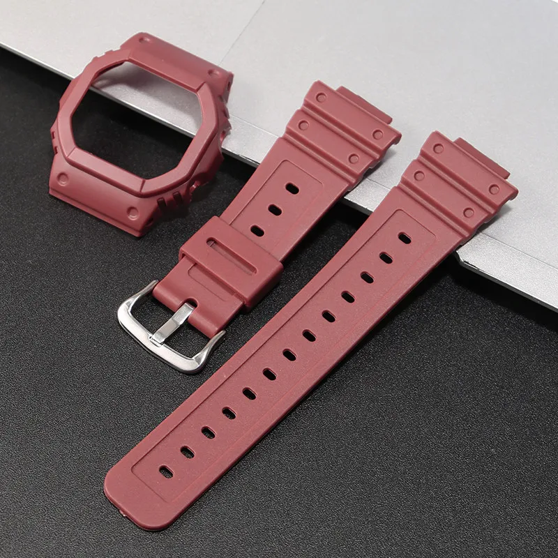 Enhanced Silicone Watch Strap for G-SHOCK Small Square Watches