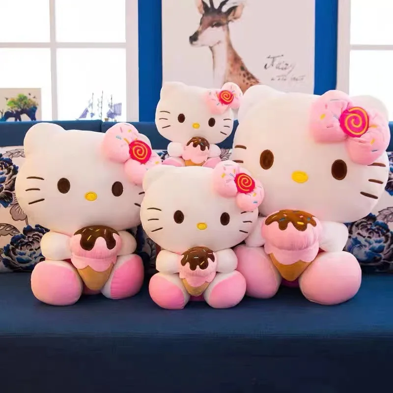 

Sanrio Hello Kitty Plush Toy Anime Plush Toy Ice Cream Soft Filled Pillow Christmas Gift Birthday Gift Christmas Gift for Kids