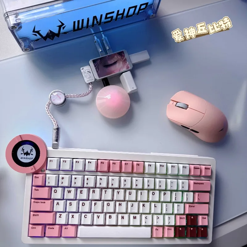 Winshop ゲーミングキーボード ワイヤー タイプC USB 分離可能 2 to 4