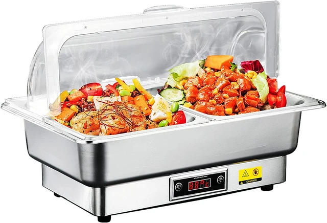 Electric Chafing Dish Buffet Set 9 Quart Food Warmer Buffet Servers and  Warmers with Covers Warmer for Parties Stainless Steel - AliExpress