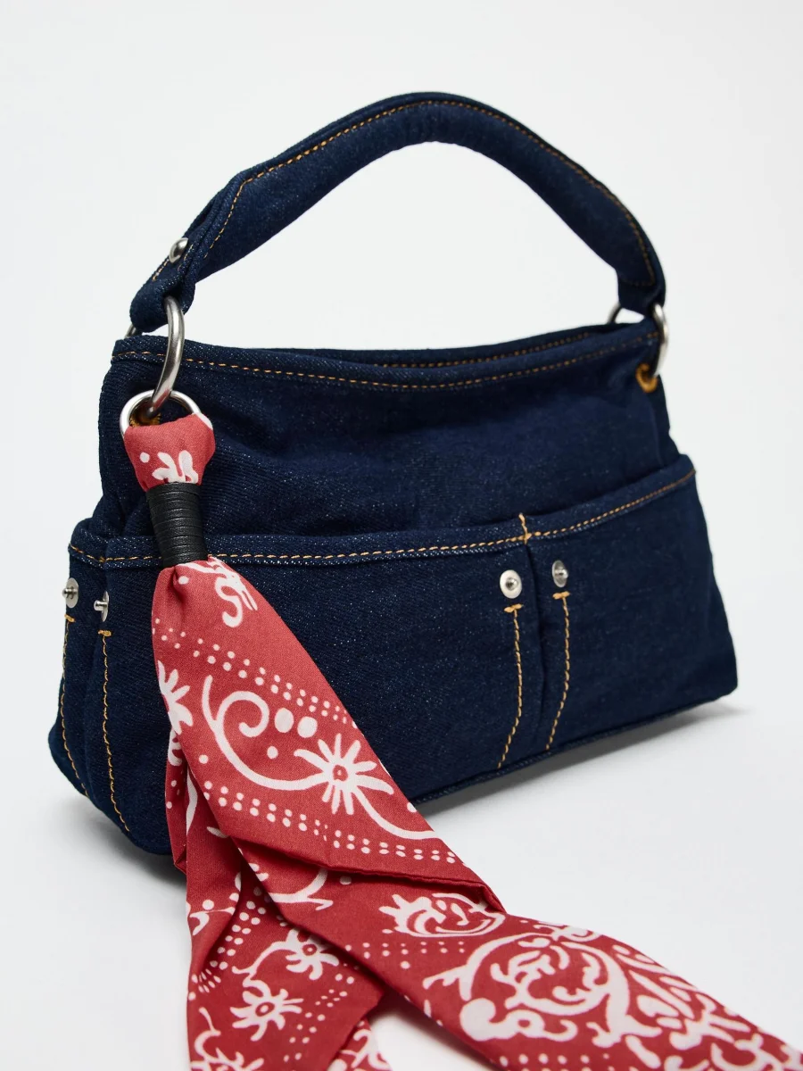 Denim Women's Bag 2025 New Eco Reusable Ladies Handbags Canvas Shopping Travel Shoulder Bags Unisex Jeans Crossbody Bag Shoppers