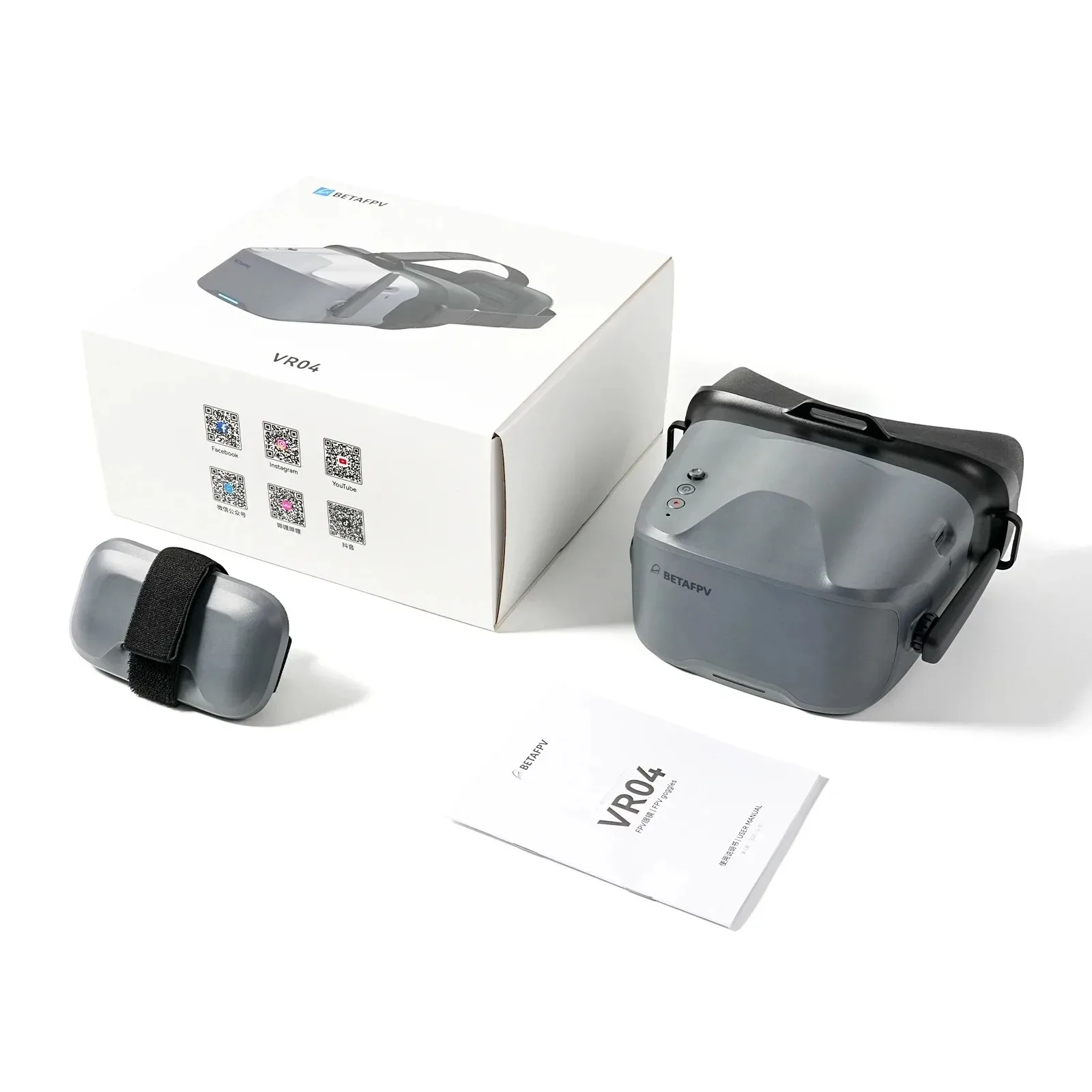 Lunettes FPV Analogiques BETAFPV VR04 4.3" 800x480 Batterie Intégrée