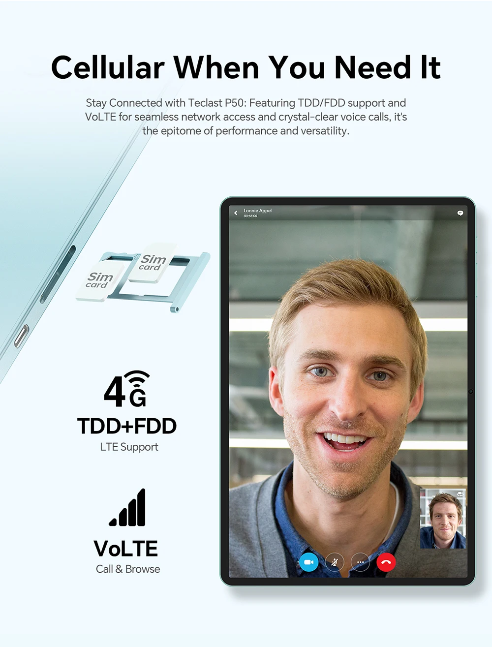 Το tablet Teclast P50 σε ρύθμιση γραφείου