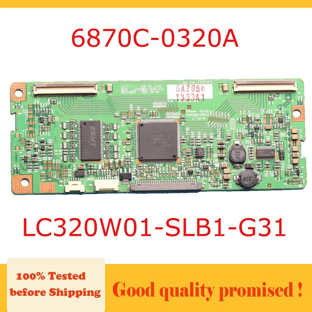 

Плата TCON 6870C-0320A стандартная логическая плата 6870C 0320A LC320W01 SLB1 G31 6870c0320a LC320W01SLB1G31