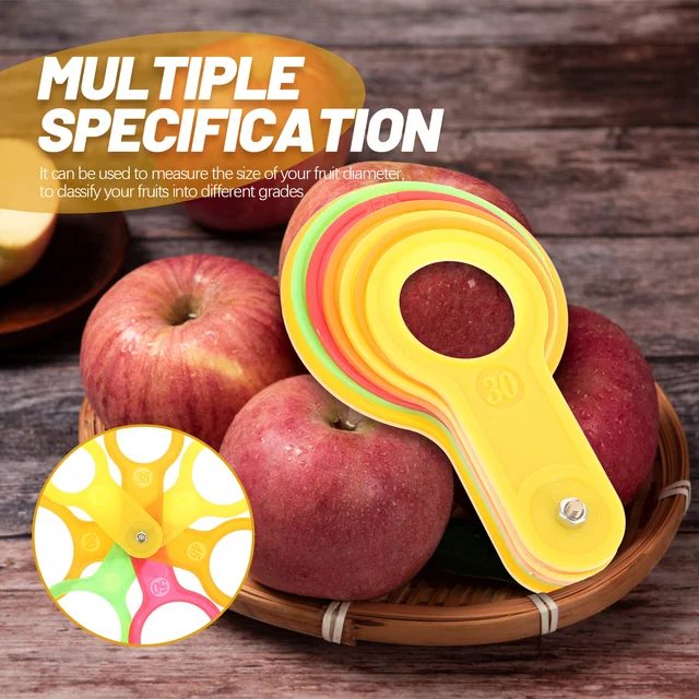 Gyümölcsmérés Vonalzó Öllövények Műanyag Kör Átmérőjű Mérőgyűrűk Féknyereg Citrusfélék - Image 3