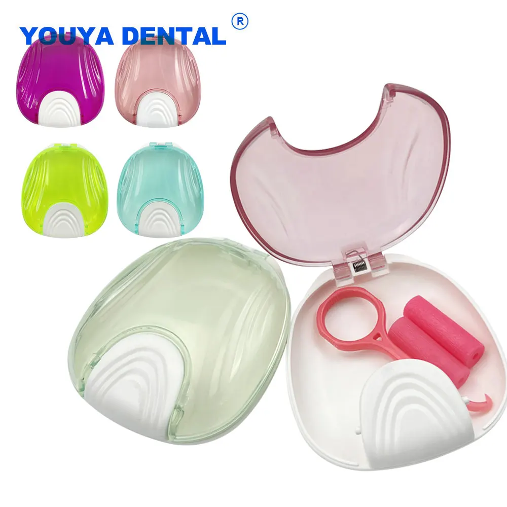 

Denture Retainer Case Dental False Teeth Cleaning Box Orthodontic Mouth Guard Container Oral Hygiene Supplies Travel Covers