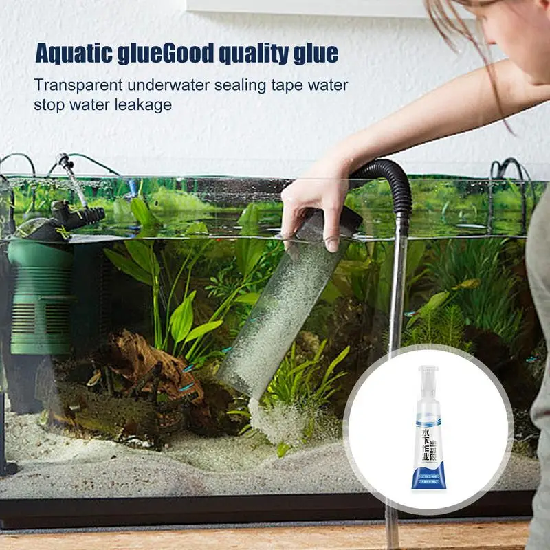 120ml Strong Adhesion Aquarium Sealer Clear Waterproof Aquarium Supplies Safe Sealant For Aquariums Fish Tank Glue