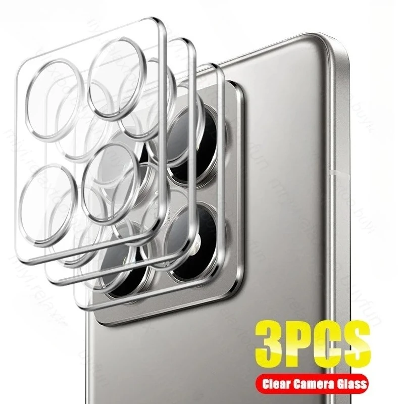 Xiomi 14TPro Black/Clear HD Camera Protector with 3D Lenses Tempered Glass Film