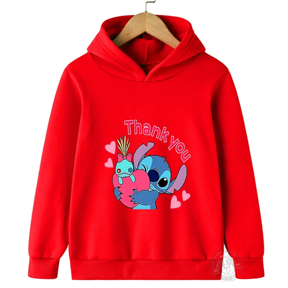 thumbnail image 1 of Sudadera con capucha para niños y niñas, moda urbana de Disney Stitch, primavera y otoño, sudadera deportiva para niños, sudadera con capucha para exteriores para niños, 1 of 5