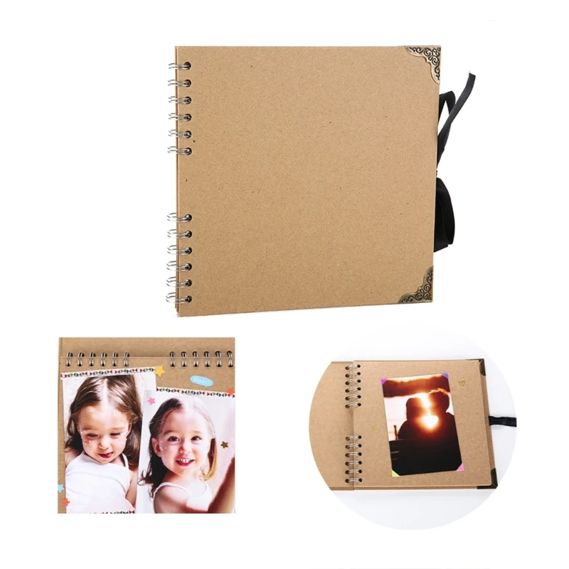 60 Pages Photo Album Kraft Paper Photocard Holder Book