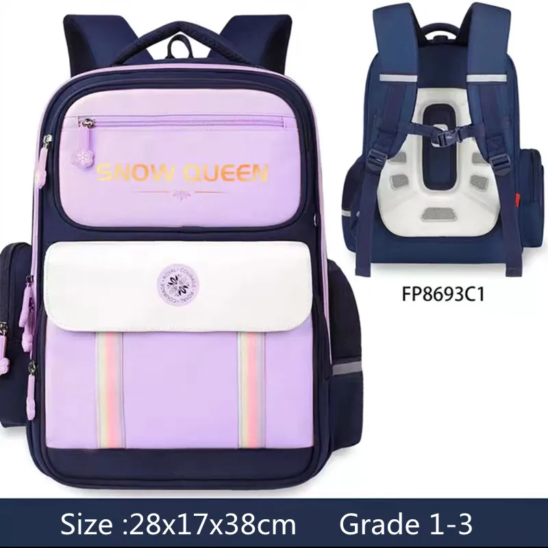 2023 Disney Frozen School Bags For Girls Boys Primary Student Shoulder Orthopedic Backpack Spider Man Captain America Mochila