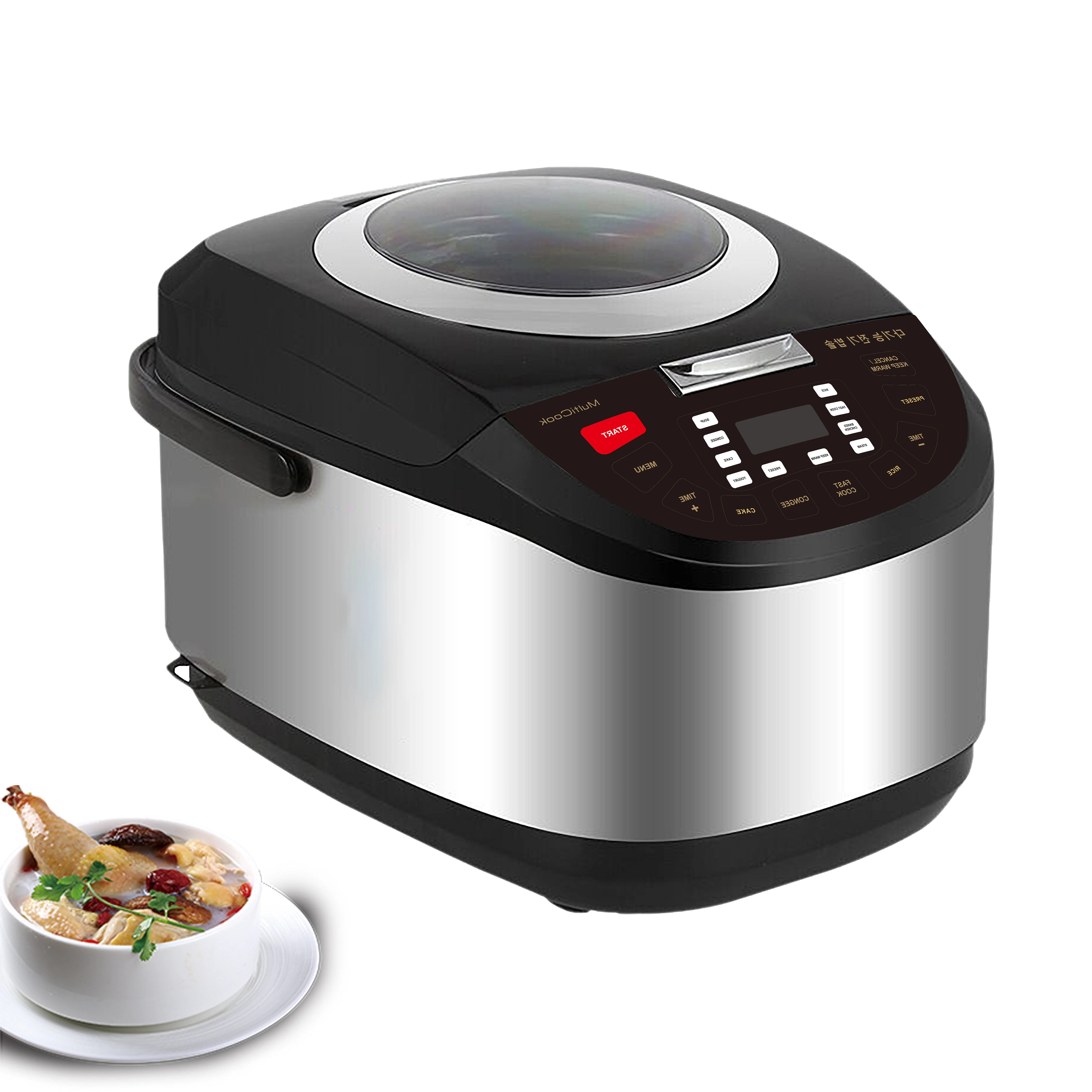 

5L Programmable All-in-1 Multi Cooker, Rice Cooker, Slow Cooker, Steamer, Saute, Yogurt Maker