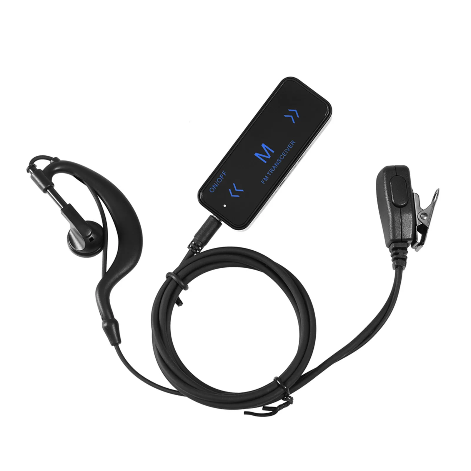 2PCS 400-470MHz Mini Walkie Talkie 2-Way Radio Transceiver & Earpiece Headset USB Powered 2