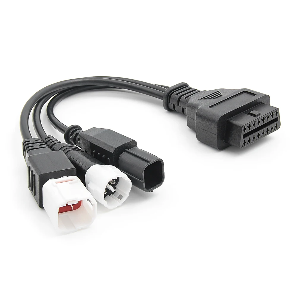 Motorrad OBD2 Kabel Adapter Für Yamaha 3pin 4pin Für Honda 6pin zu 16pin 3 IN 1 Motorrad OBDII diagnose Stecker ELM327