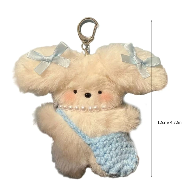 2023 New Bowknot Dog Keychain Bag Charm Lovely and Fashionable Accessory for Women