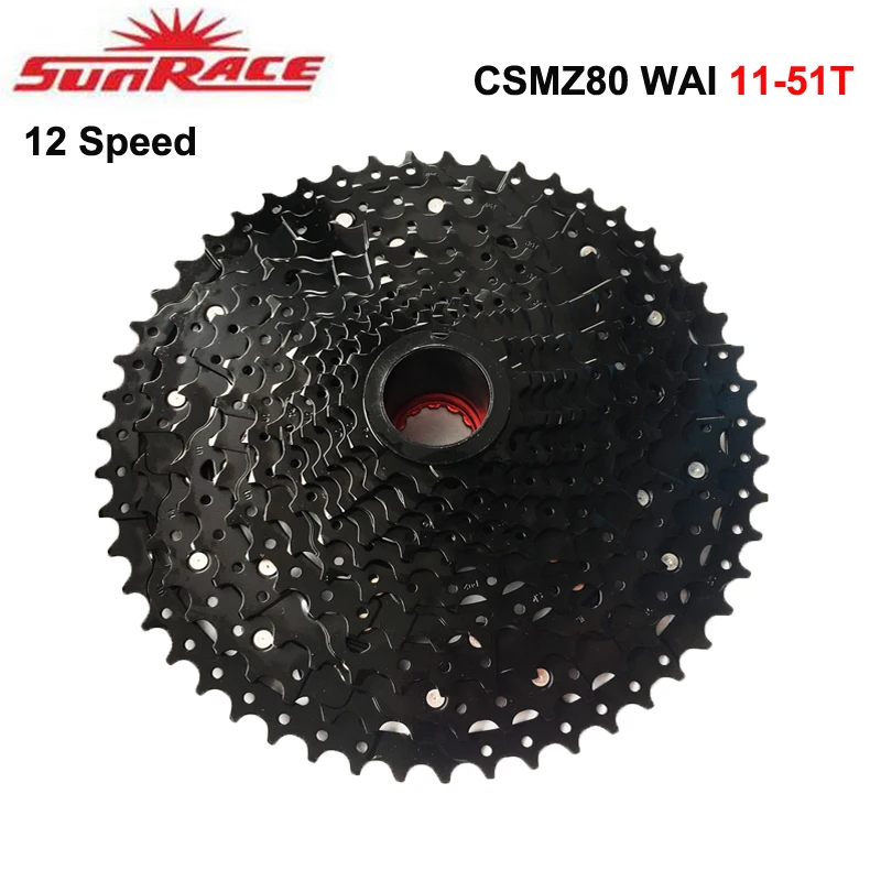 Кассета горного велосипеда Sunrace CSMZ80 11-51T 12 Скоростей горный велосипед В маховик