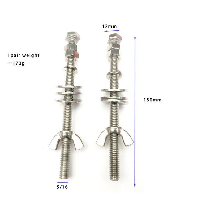 Extension Screw Diving Screw 5/16 Diving Equipment Double Bottle Hoops Extended Screws Stainless Steel Submersible 3