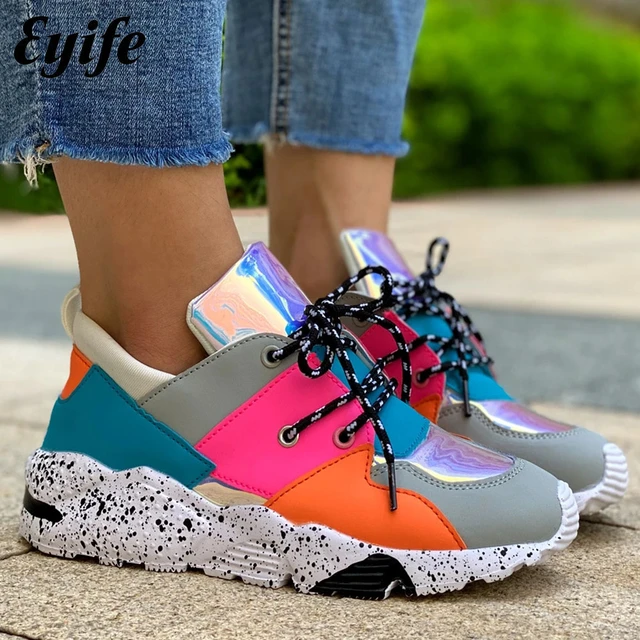 Sneakers Women Lace Up Flats Ladies Outdoor Running Walking Shoes  Comfortable Breathable Female Footwear Big size zapatos mujer - AliExpress