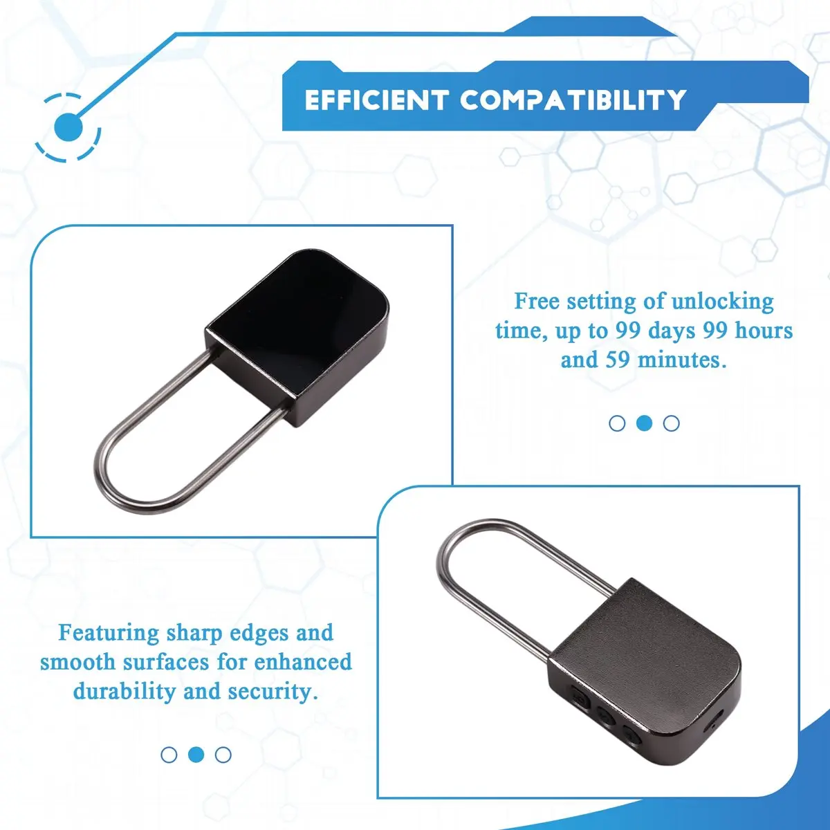 A10R 99일 메탈 타이머 잠금장치, 휴대폰, 간식, 주류, 게임 콘솔용 전자 시간 잠금 잠금장치, 스마트 패드락