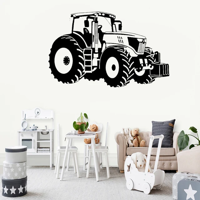 Off-Road Traktor Vinyl Wand Aufkleber Bauernhof Traktor Wand Aufkleber  Kinder Zimmer Spielen Zimmer Off-road Auto Lkw wand Aufkleber Bauernhaus  T2370 - AliExpress