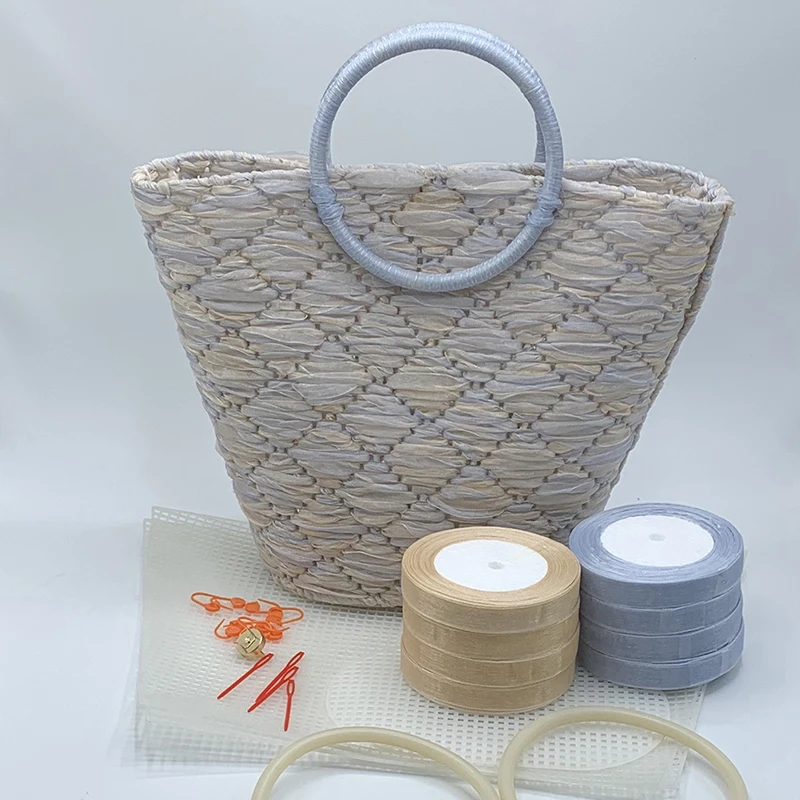 Embroidery Bucket Bag Auxiliary Knitting Sewing Weaving Plastic Mesh Sheet DIY Accessories Handmade Knit Helper
