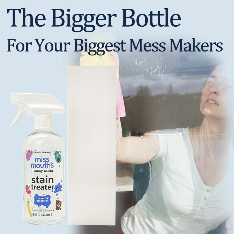 Miss Mouth's Messy Eater Stain Treater Spray Newborn & Baby Essentials No Dry Cleaning Food Grease Coffee Off Laundry, Underwear