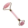 New Rose Quartz Jade Eye Mask Massager Jade Roller Guasha Board Set Natural Stone Scraper Face Lift Roller Facial Massage Tools 5