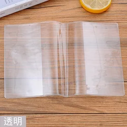 Waterproof Transparent Travel Passport Wallet with ID and Credit Card Holder (Transparent)