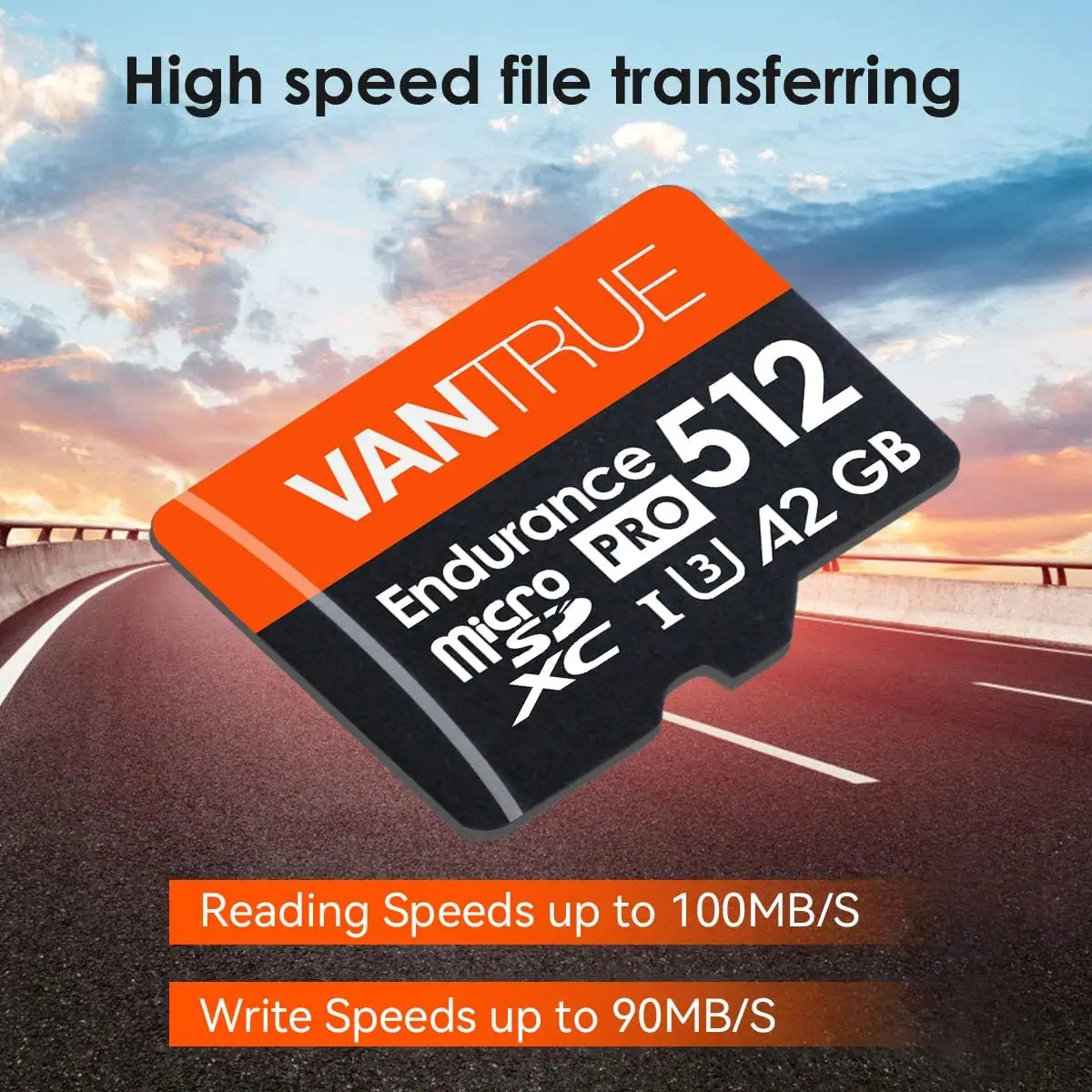 Vantrue 128G 256G U3 V30 Ŭ 10 4K UHD    TF SD ī , ڵ  ķ GPS ׺̼