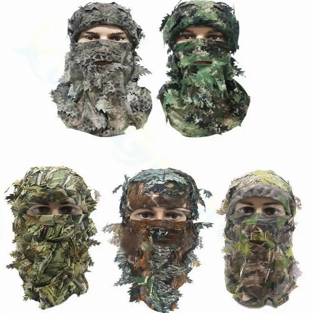 3D Camouflage Balaclava Full Face Mask Wargame Cycling Hunting Army Bike Military Helmet Liner Tactical Airsoft Cap