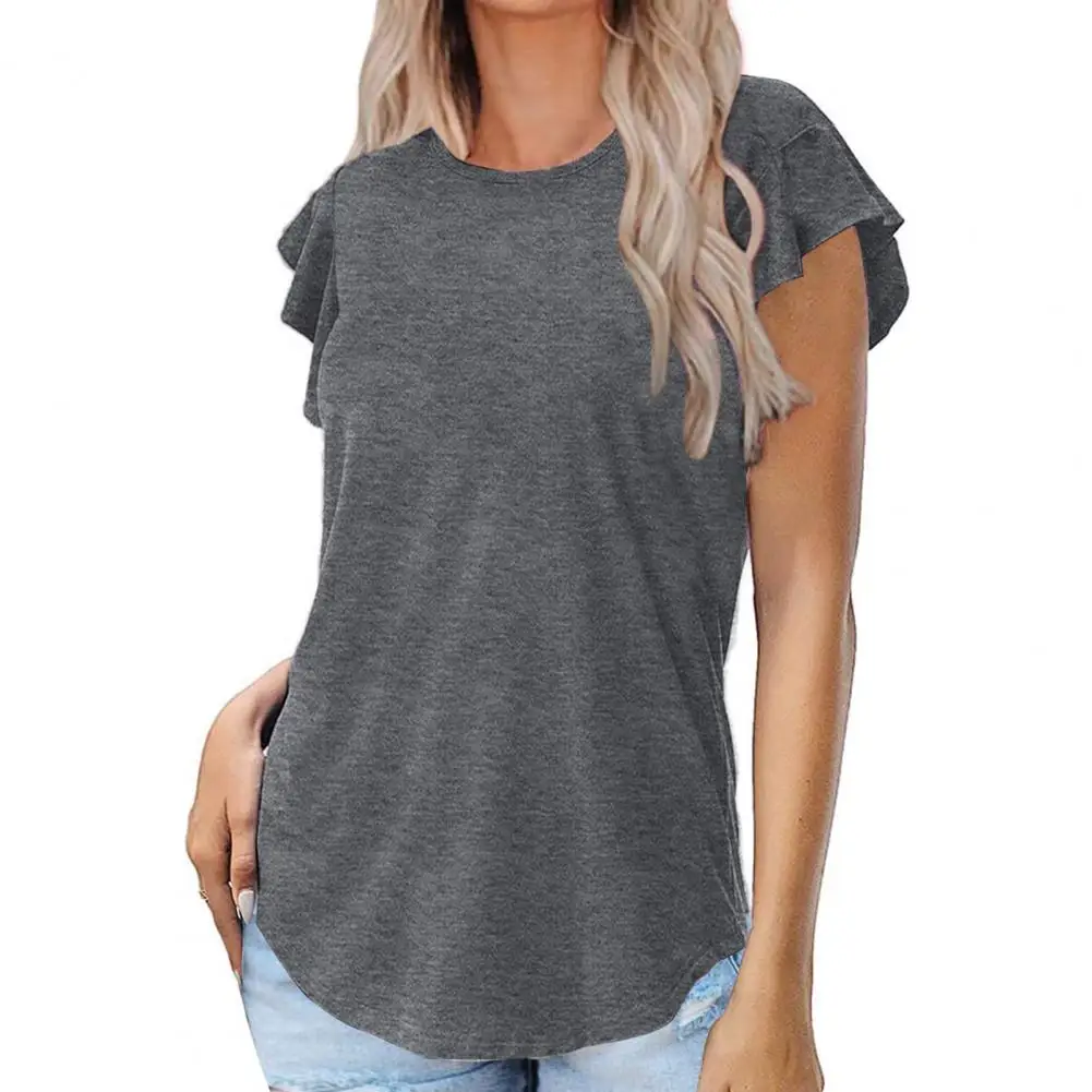 

Pure Color T-Shirts Women Short Sleeve Tops Comfy Cotton Blend O Neck Tshirts Women Summer Tees femme tshirts футболка женская